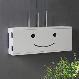 XIBANY Meuble TV, Lowboard TV, Étagères flottantes, Étagères pour décodeur TV, Console TV Flottante, Table TV en Bois de 50 c