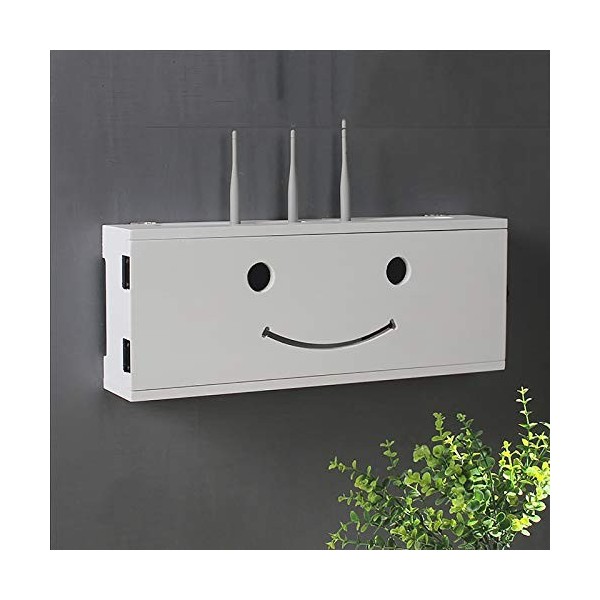 XIBANY Meuble TV, Lowboard TV, Étagères flottantes, Étagères pour décodeur TV, Console TV Flottante, Table TV en Bois de 50 c
