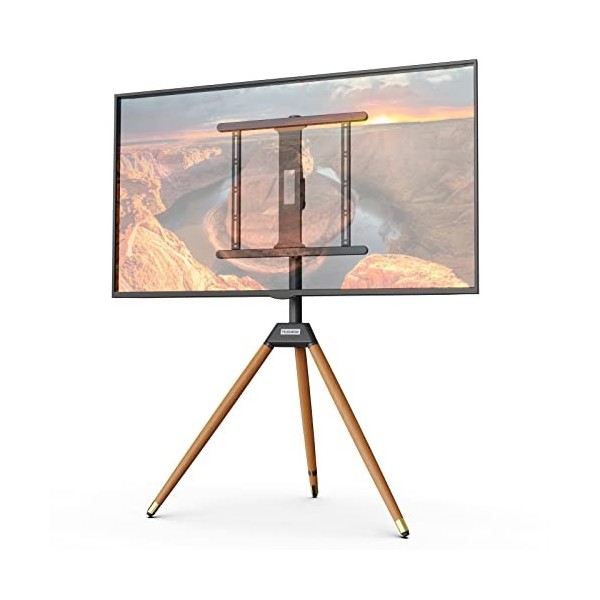 WORLDLIFT Support TV Tripod avec chevalet - Taille décran adaptée de 32 à 60 Pouces - Capacité de Charge 35 kg - Hauteur rég