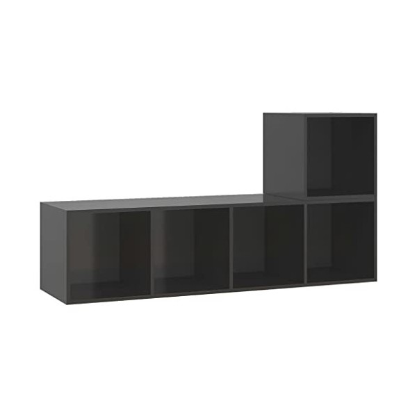 VEEKI Meuble TV, Meuble TV Suspendu, Meuble, Meuble TV avec Rangement,Meuble Industriel, Convient pour Salon ou Chambre, Ense