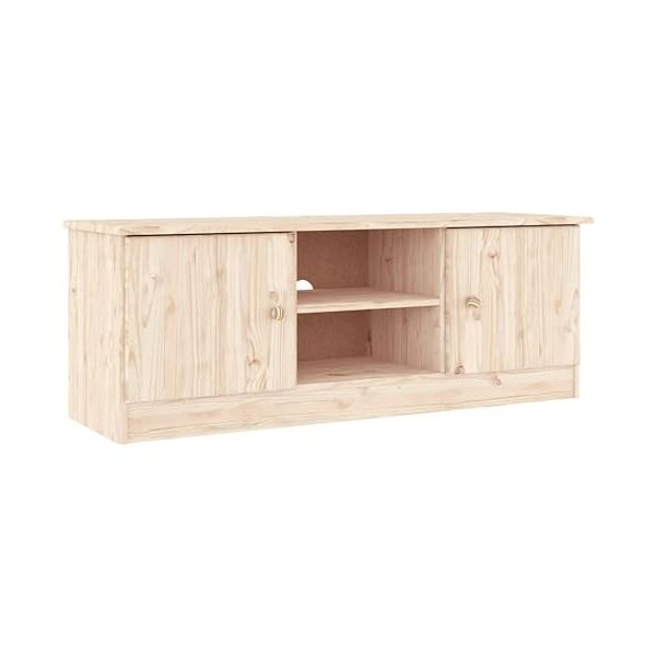 Meuble TV Alta 112x35x41 cm Bois Massif pin - Banc TV, Meuble TV Suspendu, Convient pour Salon ou Chambre
