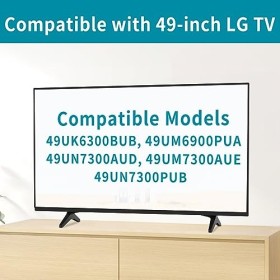 Pieds de support TV pour LG Smart TV, base de rechange pour TV LG 49UN7300PUB 49UN7300AUD 49UM6900PUA 49UM7300AUE 49UK6300BUB