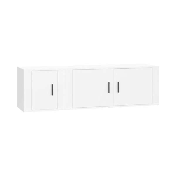 VEEKI Meuble TV, Meuble TV Suspendu, Meuble TV Industriel, Meuble TV Bois, Meuble Chambre, Convient pour Salon ou Chambre, En