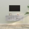 VEEKI Meuble TV, Meuble TV Suspendu, Meuble TV Industriel, Meuble TV Bois, Meuble Chambre, Convient pour Salon ou Chambre, En