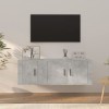 VEEKI Meuble TV, Meuble TV Suspendu, Meuble TV Industriel, Meuble TV Bois, Meuble Chambre, Convient pour Salon ou Chambre, En