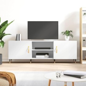 VEEKI Meuble TV, Meuble TV Suspendu, Meuble TV Industriel, Meuble TV Bois, Meuble Chambre, Convient pour Salon ou Chambre, Bl