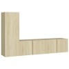 Générique Ensemble de Meuble TV 3 pcs Chêne Sonoma Aggloméré,33.5 KG,3078988, Meubles, Meubles TV