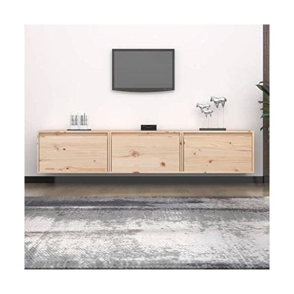 Générique Meubles TV 3 pcs Bois Massif de pin,18.6 KG,3100129, Meubles, Meubles TV