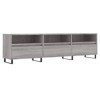 BaraSh Meuble TV Sonoma Gris 150x30x44,5 cm Bois dingénierie,Meuble TV,Table Basse Salon Meuble TV,Table Basse LED Couleurs