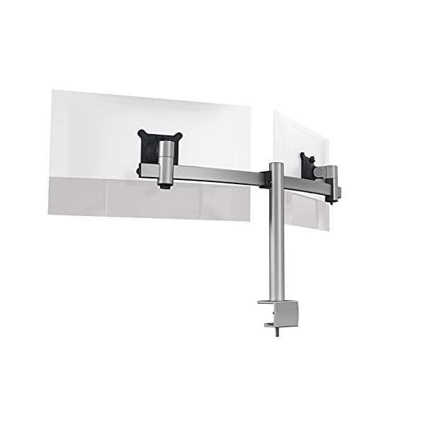 Durable 508923 Support mural pour moniteur Pro, pivotant à 360°, inclinable, pour écrans VESA 21-27", argent