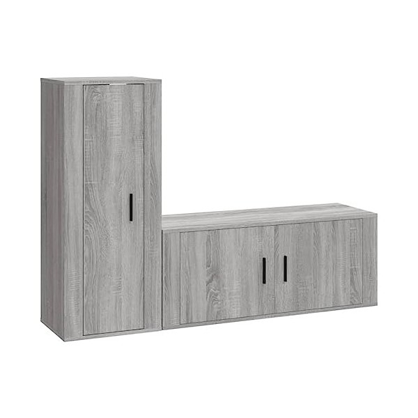 Meuble TV,Étagère TV Flottante, Support de Télévision Flottant Fixé au Mur Centre de Console Multimédia de Divertissement Gra