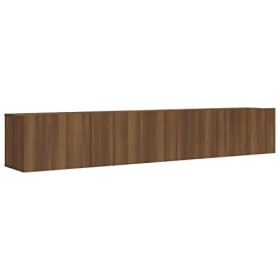WREWING Meuble TV,Bas Table TV Support de Télévision en Bois pour Salon Chambre Salle à Manger,Support pour Téléviseur Jusqu’
