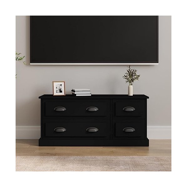 VEEKI Meuble TV, Meuble TV Suspendu, Meuble TV Industriel, Meuble TV Bois, Meuble Chambre, Convient pour Salon ou Chambre, No