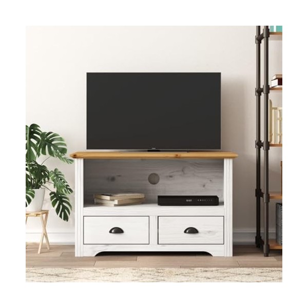 VEEKI Meuble TV, Meuble TV Suspendu, Meuble TV Industriel, Meuble TV Bois, Meuble Chambre, Convient pour Salon ou Chambre, av