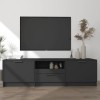Camerina Meuble TV Noir 140x35x40 cm Bois dingénierie,Meuble TV,Meuble TV Moderne,Meuble de Salon