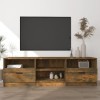 Camerina Meuble TV Chêne fumé 150x33,5x45 cm Bois dingénierie,Meuble TV,Meuble TV Moderne,Meuble de Salon