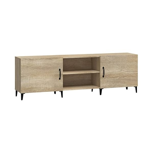 Camerina Meuble TV Chêne Sonoma 150x30x50 cm Bois dingénierie,Meuble TV,Meuble TV Moderne,Meuble de Salon66