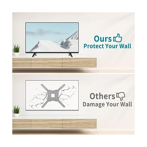 Pieds de rechange pour TV LG Smart TV, base de table pour TV LG 60 pouces série UN 60UN7300, 60UN7300PUA, 60UN7310 avec vis, 