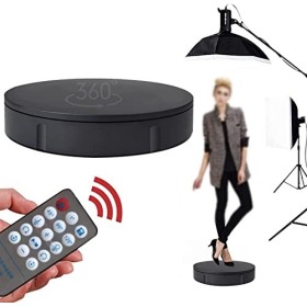 YILEFU Présentoir Rotatif Motorisé 11,8 Pouces,Table Daffichage De Plateau Tournant Photographie à 360 Degrés avec Télécomma