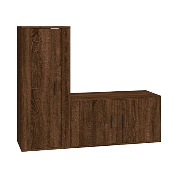 Meuble TV,Étagère TV Flottante, Support de Télévision Flottant Fixé au Mur Centre de Console Multimédia de Divertissement Gra