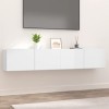 VEEKI Meuble TV, Meuble TV Suspendu, Meuble TV Industriel, Meuble TV Bois, Meuble Chambre, Convient pour Salon ou Chambre, Me