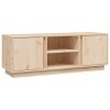 Lechnical Meuble TV moderne, meuble TV pour salon, meuble TV 110 x 35 x 40,5 cm en bois massif de pin x