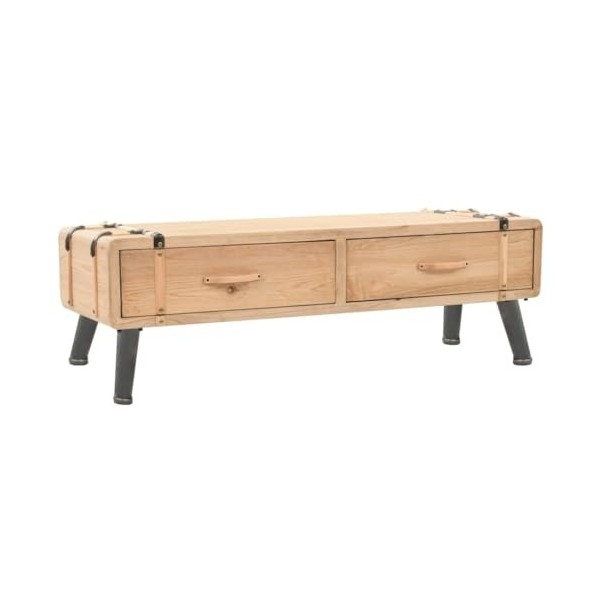 Générique Meuble TV Bois de Sapin Massif 120 x 33 x 35 cm,14.6 KG,245773, Meubles, Meubles TV
