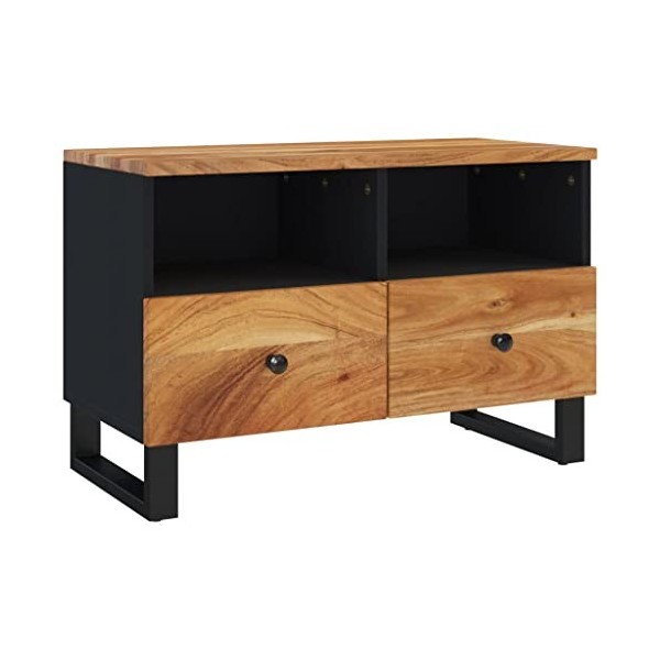 vidaXL Meuble TV Centre de Divertissement Armoire Multimédia Meuble de Salon Salle de Séjour Intérieur 70x33x46 cm Bois dAca