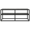 Meuble TV, Meuble TV Meuble TV Console de Rangement Meuble TV Meuble TV Meuble TV Noir avec Verre Marbre Noir 100x40x40 cm