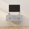 VEEKI Meuble TV, Meuble TV Suspendu, Meuble, Meuble TV avec Rangement，Meuble Industriel, Convient pour Salon ou Chambre, Meub
