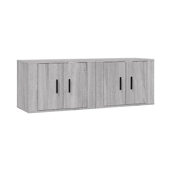 VEEKI Meuble TV, Meuble TV Suspendu, Meuble, Meuble TV avec Rangement，Meuble Industriel, Convient pour Salon ou Chambre, Meub