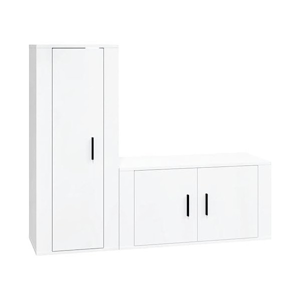 Meuble TV,Étagère TV Flottante, Support de Télévision Flottant Fixé au Mur Centre de Console Multimédia de Divertissement Gra