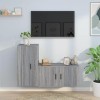 VEEKI Meuble TV, Meuble TV Suspendu, Meuble TV Industriel, Meuble TV Bois, Meuble Chambre, Convient pour Salon ou Chambre, En