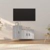 VEEKI Meuble TV, Meuble TV Suspendu, Meuble TV Industriel, Meuble TV Bois, Meuble Chambre, Convient pour Salon ou Chambre, En