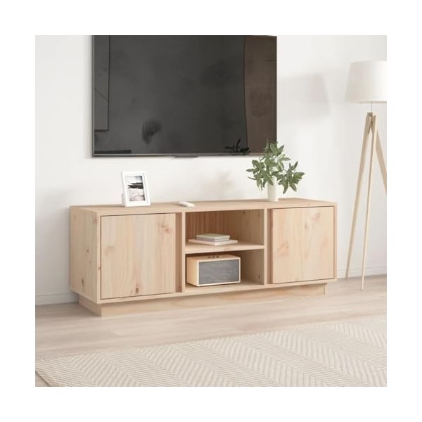 VEEKI Meuble TV, Meuble TV Suspendu, Meuble TV Industriel, Meuble TV Bois, Meuble Chambre, Convient pour Salon ou Chambre, 11
