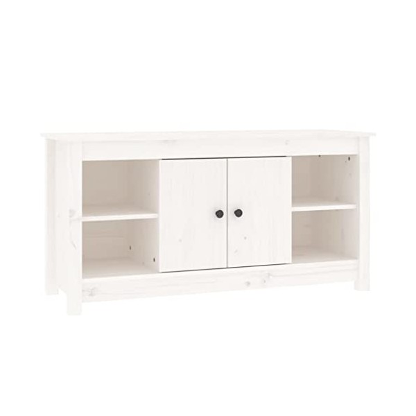 VEEKI Meuble TV, Meuble TV Suspendu, Meuble TV Industriel, Meuble TV Bois, Meuble Chambre, Convient pour Salon ou Chambre, Bl