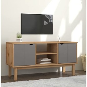 VEEKI Meuble TV, Meuble TV Suspendu, Meuble TV Industriel, Meuble TV Bois, Meuble Chambre, Convient pour Salon ou Chambre, OT