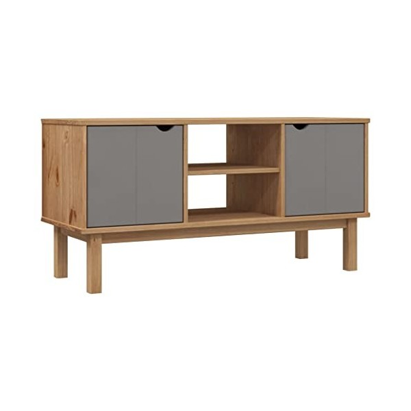 VEEKI Meuble TV, Meuble TV Suspendu, Meuble TV Industriel, Meuble TV Bois, Meuble Chambre, Convient pour Salon ou Chambre, OT