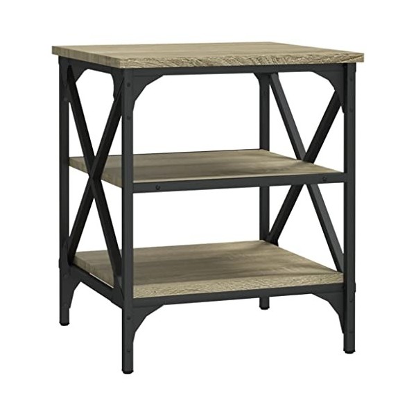 vidaXL Meuble TV avec support central pour salon, console TV, meuble de rangement pour la maison, chêne sonoma