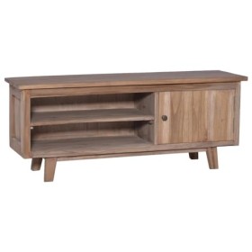 Générique Meuble TV 100x30x40 cm Bois de Teck Solide,16.5 KG,288295, Meubles, Meubles TV
