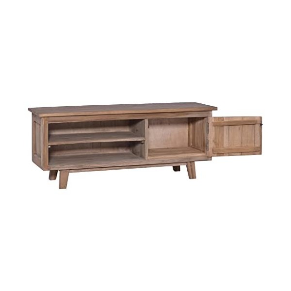 Générique Meuble TV 100x30x40 cm Bois de Teck Solide,16.5 KG,288295, Meubles, Meubles TV
