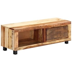 Générique Meuble TV 100 x 30 x 33 cm Bois de récupération Massif,15.6 KG,247955, Meubles, Meubles TV