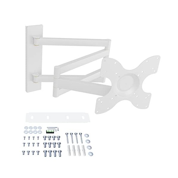 DQ Rotate XL 98,5 cm Support TV Mural, Long Bras pivotant Distance au Mur jusquà 98,5 cm, allonger, pivoter, Incliner, Tourn