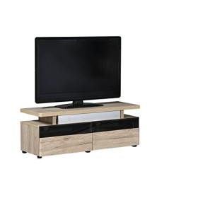 Marque Amazon -&nbsp;Movian Spey - Meuble TV pour télévisions de 55&nbsp;pouces maximum, 120&nbsp;x&nbsp;42&nbsp;x&nbsp;45&nbsp;cm, Finition chêne Sanremo