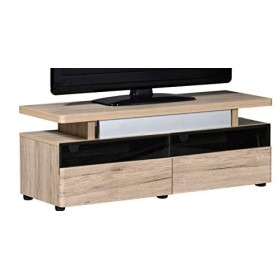 Marque Amazon -&nbsp;Movian Spey - Meuble TV pour télévisions de 55&nbsp;pouces maximum, 120&nbsp;x&nbsp;42&nbsp;x&nbsp;45&nbsp;cm, Finition chêne Sanremo