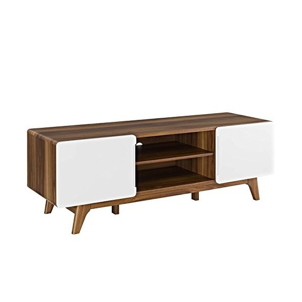 Modway Tread Mi-Century Meuble TV moderne 59 pouces, 59 pouces, gris naturel
