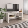 Keyur Meuble TV, Meuble TV Meuble TV Console de Rangement Meuble TV Meuble TV Meuble TV Blanc 80x40x40 cm Aggloméré