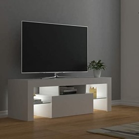 Tidyard Meuble TV avec lumières LED | Meuble TV Suspendu Meuble TV Flottant | Meuble TV Armoire | pour Salon, Bureau, Diverti