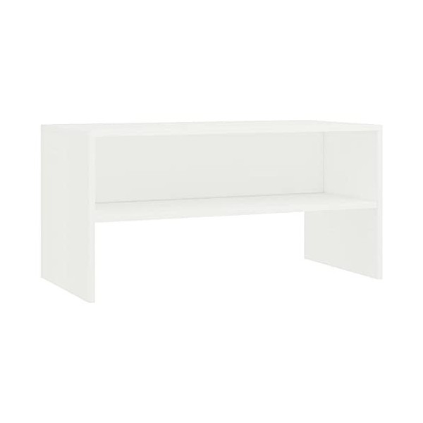 Keyur Meuble TV, Meuble TV Meuble TV Console de Rangement Meuble TV Meuble TV Meuble TV Blanc 80x40x40 cm Aggloméré