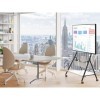 FITUEYES Design Support TV roulettes pour TV 55 60 65 75 78 Pouces Hauteur Réglable 1100-1300mm avec Sac de Rangement pour Ma